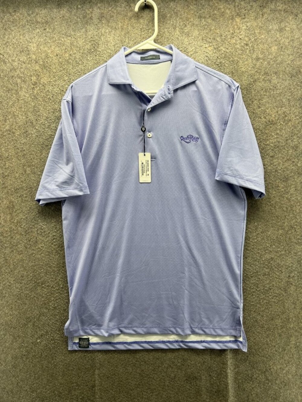 Turtleson Polo Shirt Mens Small Blue Baldwin Check Performance Golf MS18K04